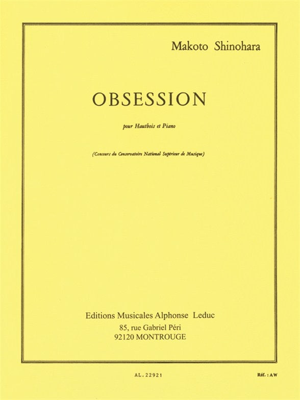 Obsession pour Hautbois et piano