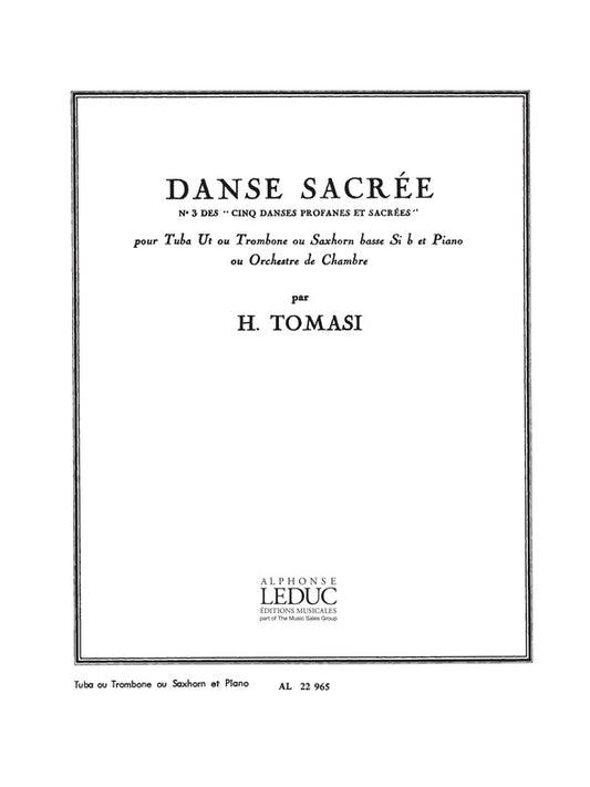 Danse sacrée - n° 3 des "Cinq Danses Profanes"