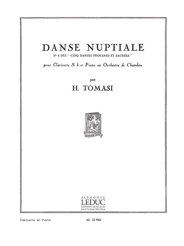 Danse nuptiale - n° 4 des "Cinq Danses Profanes"