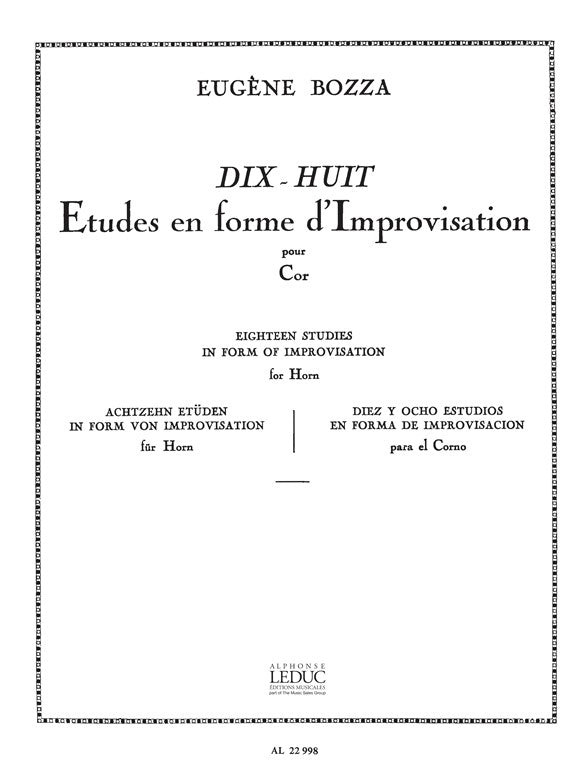 18 Études En Forme D'Improvisation