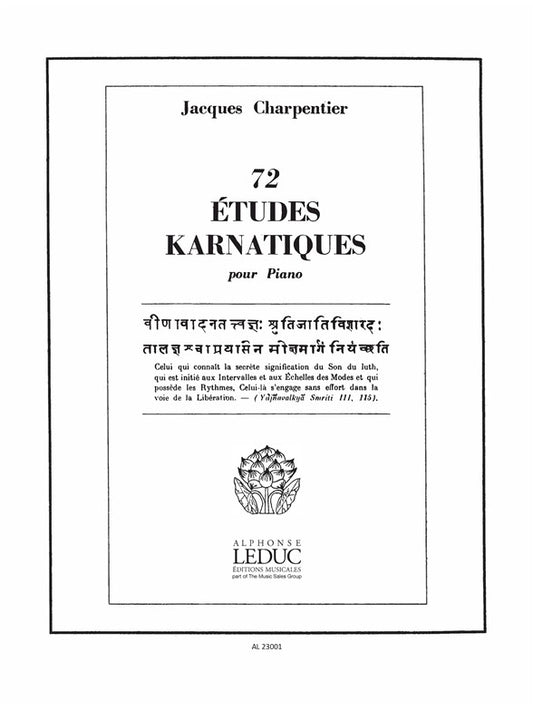 72 Études Karnatiques Cycle 02