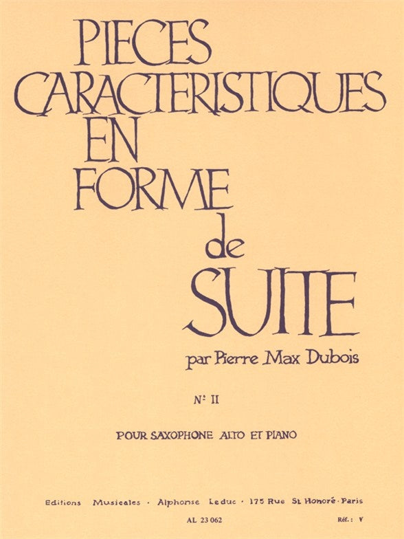 Pièces Caractéristiques 2 En Forme De Suite Op.77