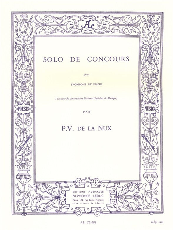 Solo de Concours pour trombone et piano