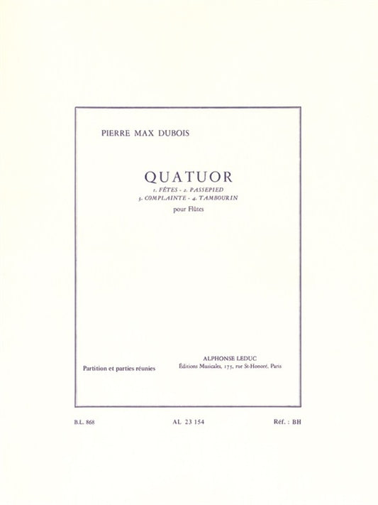 Quatuor Pour Flûtes