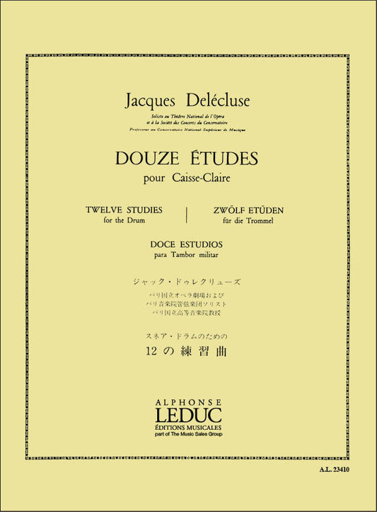 12 Etudes pour Caisse-Claire
