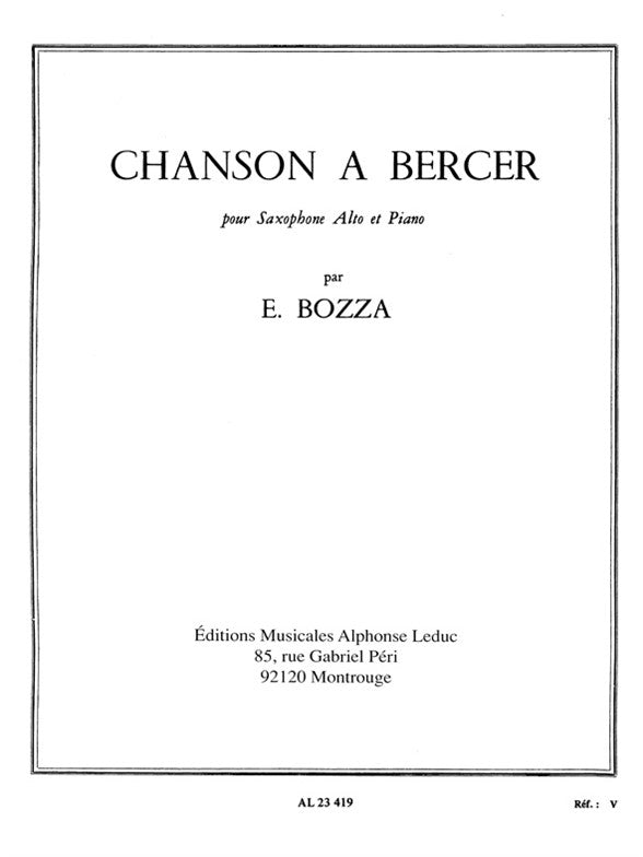 Chanson A Bercer