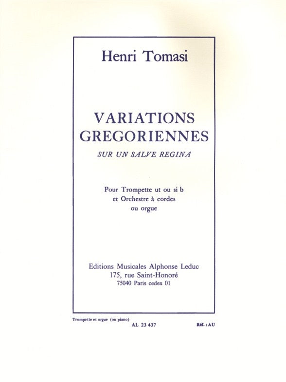 Variations Grégoriennes Sur Un Salve Regina