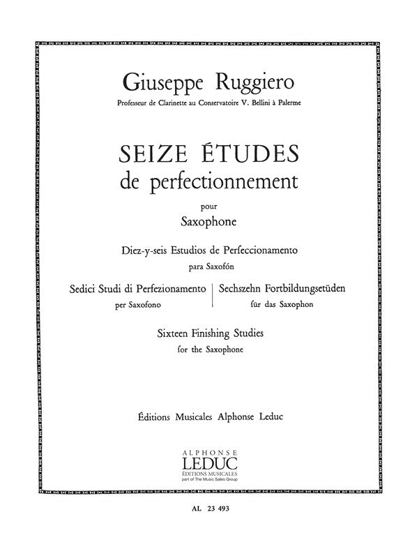 16 Études De Perfectionnement