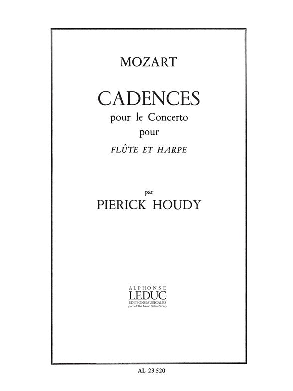 Cadenzas by P.Houdy for Concerto for Flute & Harp