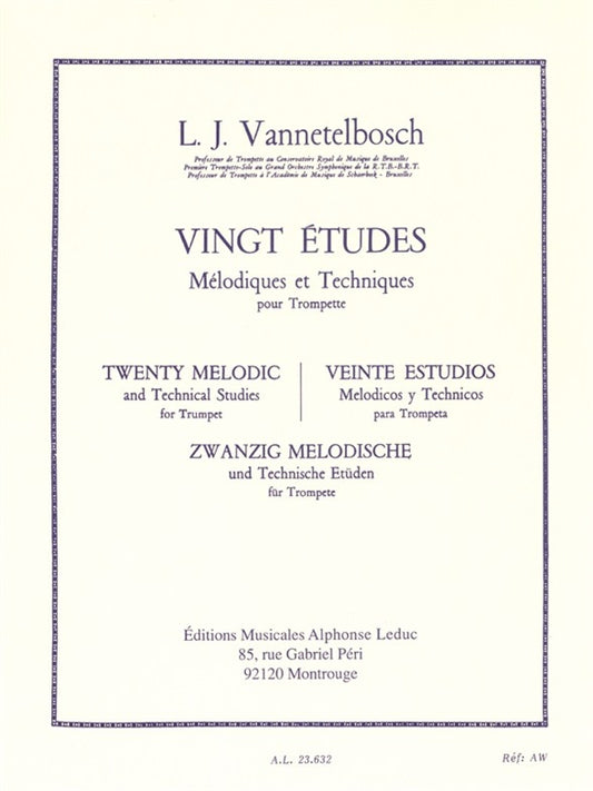 20 Etudes Mélodiques et Techniques