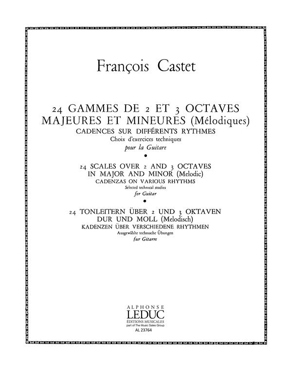 24 Gammes À 2 Et 3 Octaves Majeures Et Mineures