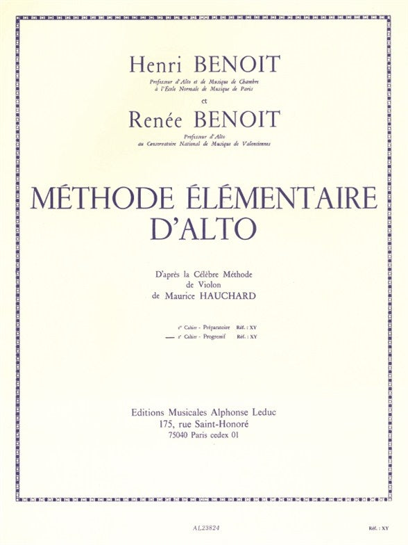 Méthode élémentaire d'alto Vol. 2