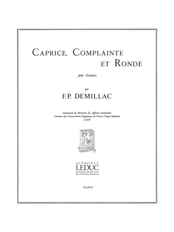Caprice Complainte Et Ronde