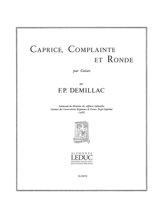 Caprice Complainte Et Ronde