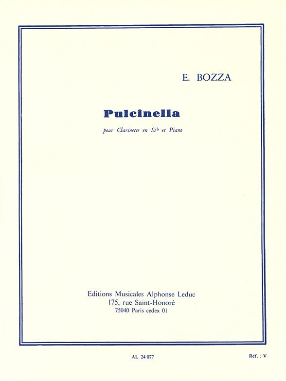 Pulcinella pour clarinette et piano