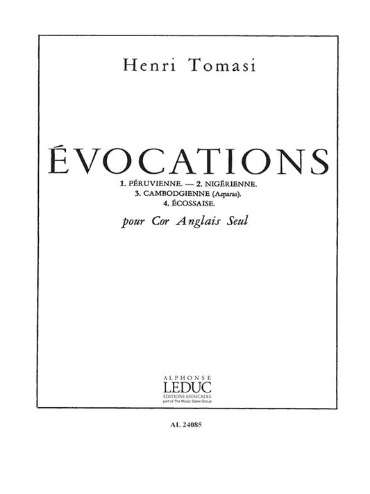 Évocations pour Cor Anglais Seul