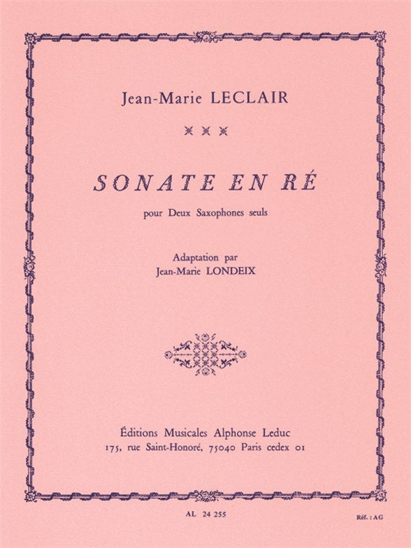 Sonate En Re