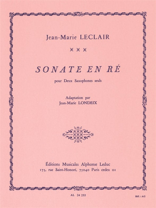 Sonate En Re