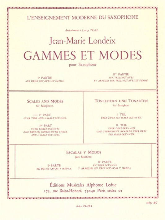 Gammes et Modes Volume 1