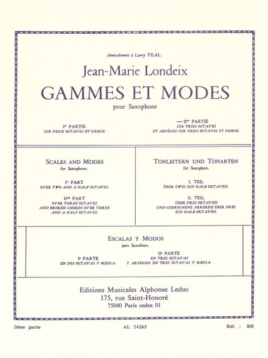 Gammes et Modes Volume 2