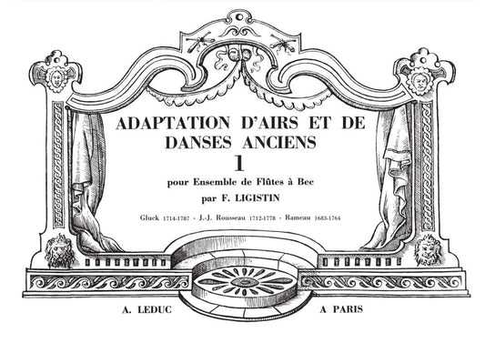 Adaptation dAirs et de Danses anciens Volume 1