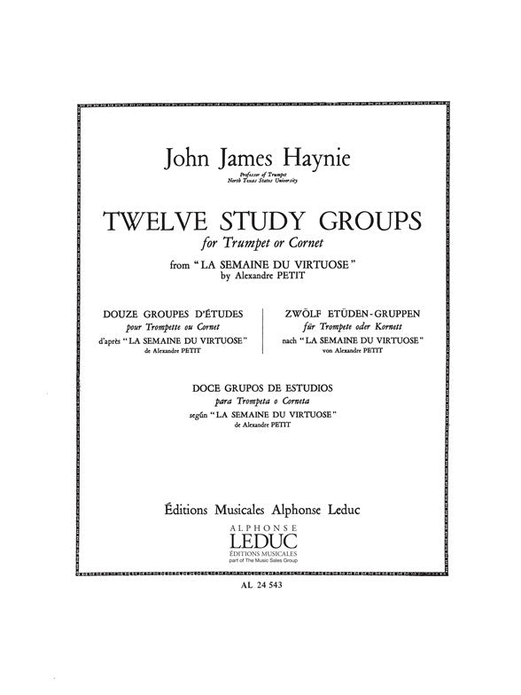 12 études Groups (La Semaine Du Virtuose)