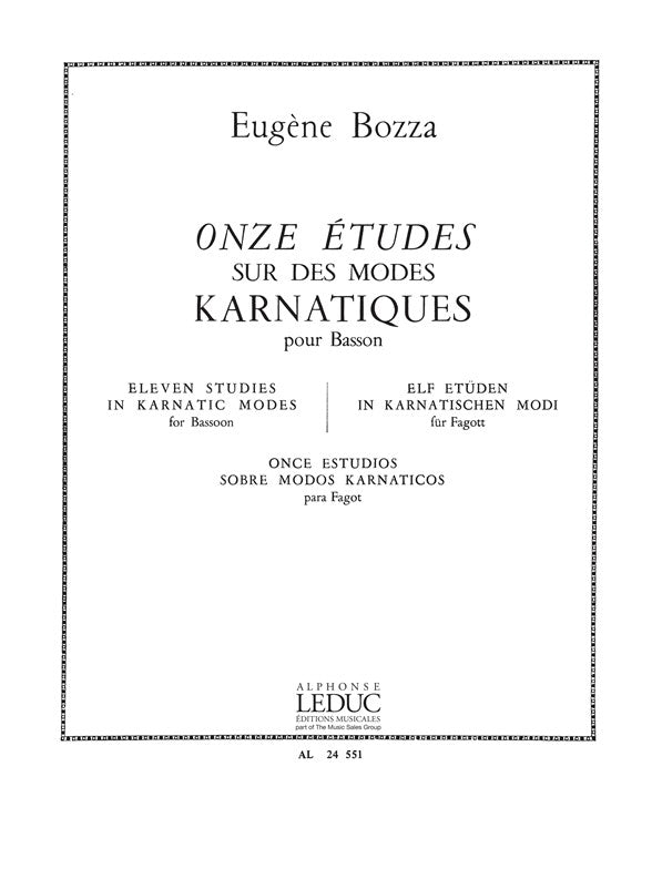 11 Etudes sur des Môdes karnatiques