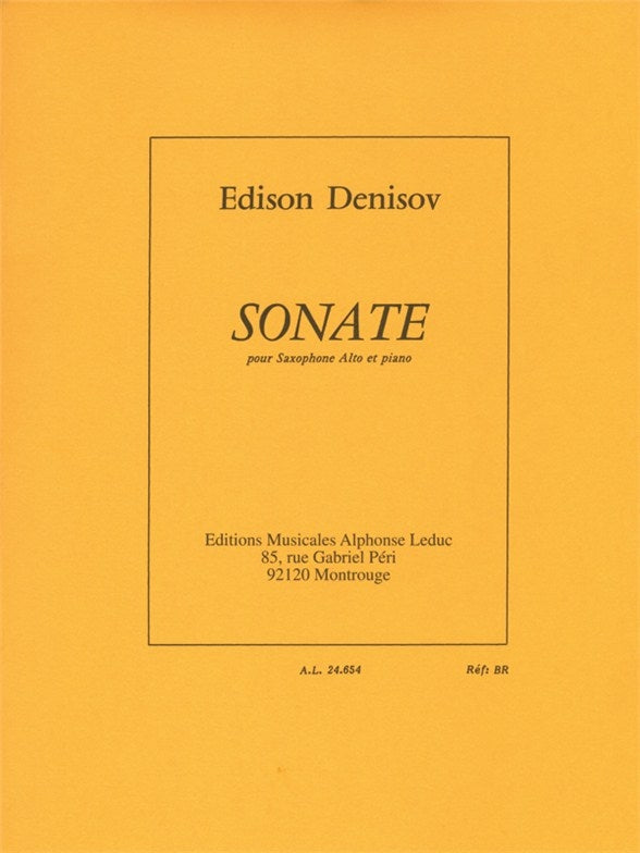 Sonate pour Saxophone Alto et Piano