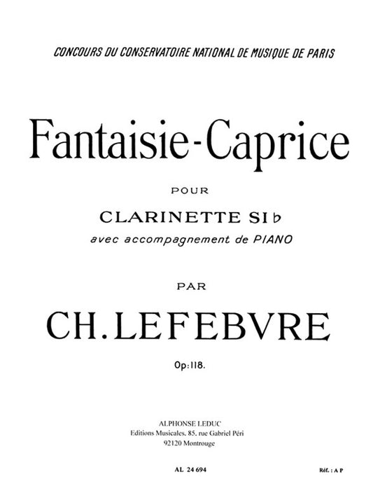 Fantaisie-Caprice Op.118