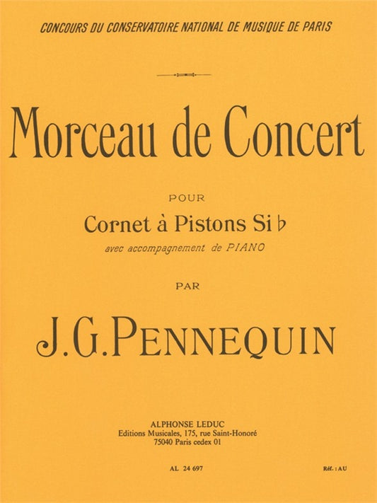 Morceau de Concert pour cornet à pistons
