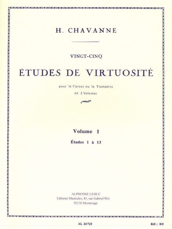 25 etudes de Virtuosite - Volume 1