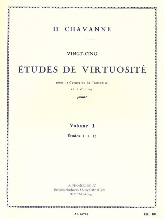 25 etudes de Virtuosite - Volume 1