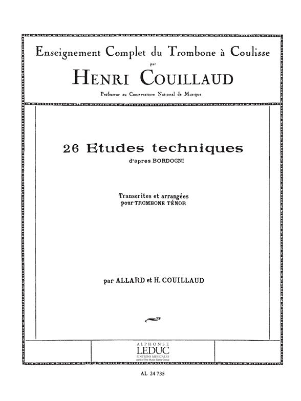 26 Études techniques d'après Bordogni