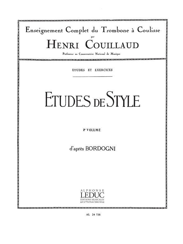 26 Études De Style D'Après Bordogni Volume 2
