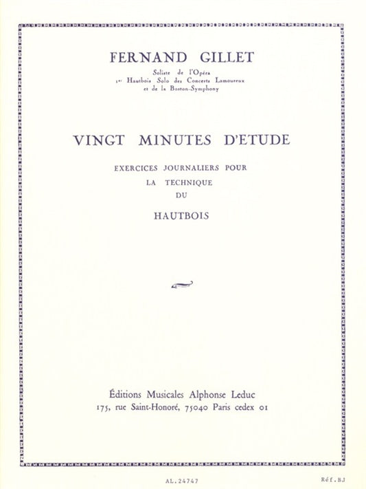 20 Minutes d'Etude