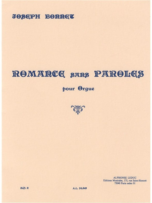 Romance Sans Paroles Op.7 n° 8