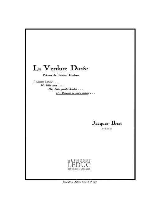 La Verdure Dorée - n° 4: Personne Ne Saura Jamais