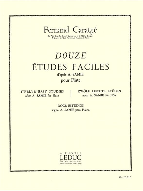 12 Etudes faciles, d'apres Samie