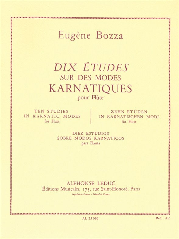 10 Études Sur Des Modes Karnatiques