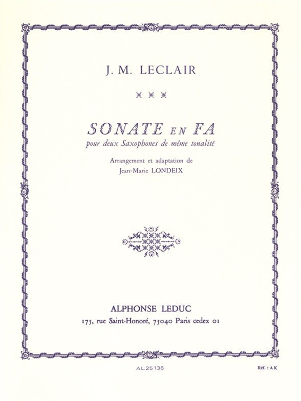 Sonate in F