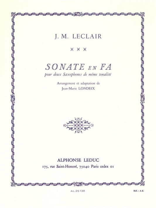 Sonate in F