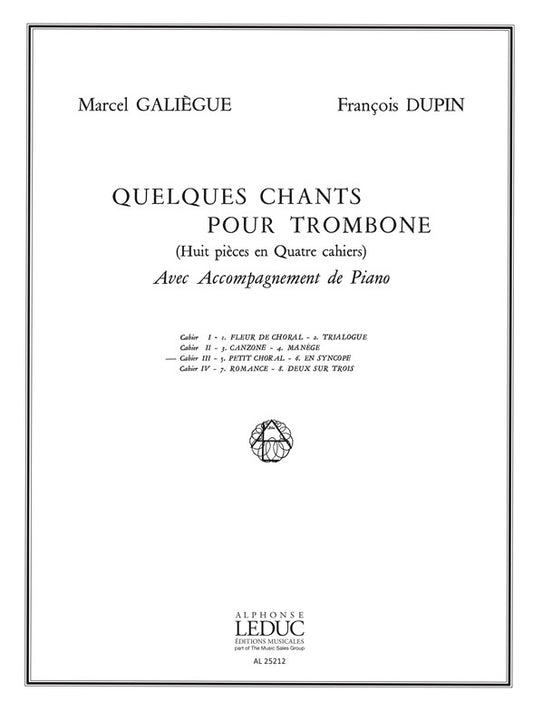 Quelques Chants Vol 3 - Petit Choral En Syncope