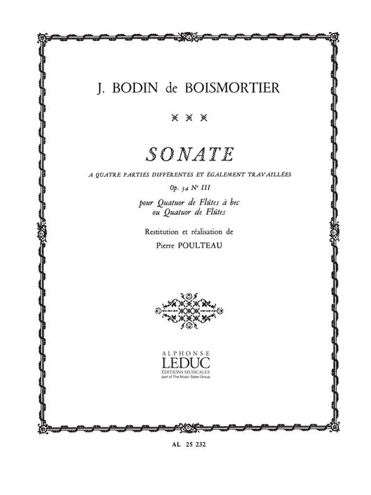Sonate Op.34, n° 3 en 4 Parties...