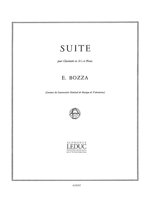 Suite Pour Clarinette Et Piano