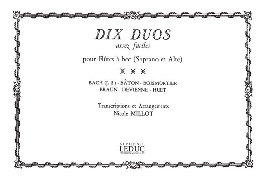 10 Duos assez faciles