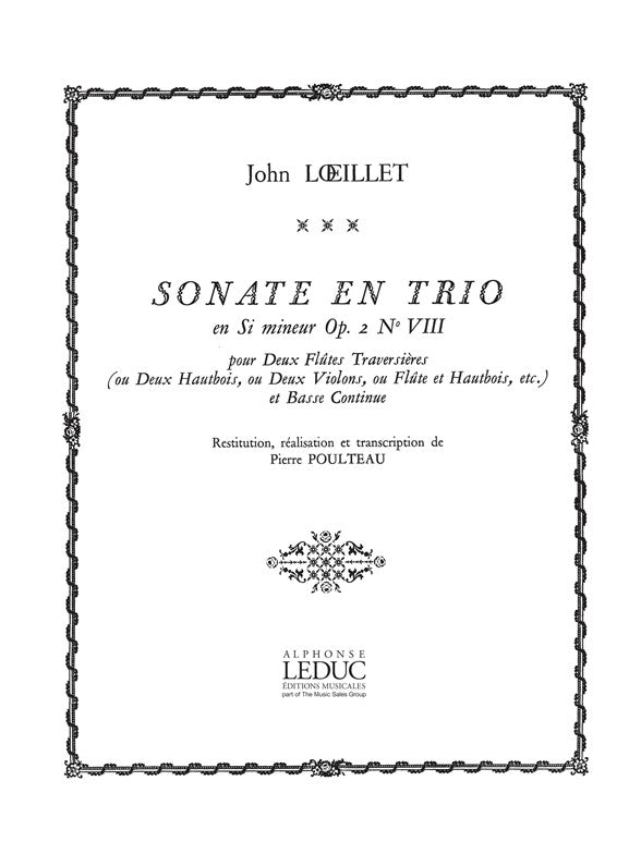Sonate en Trio Op.2, n° 8 en si mineur