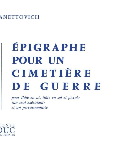 Épigraphe Pour Un Cimetière De Guerre
