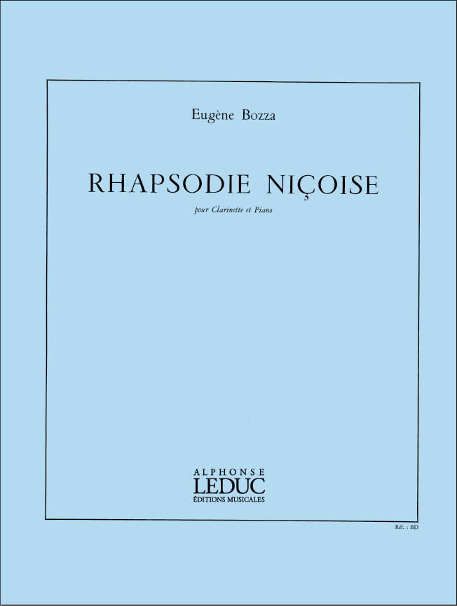 Rapsodie Niçoise pour clarinette et piano