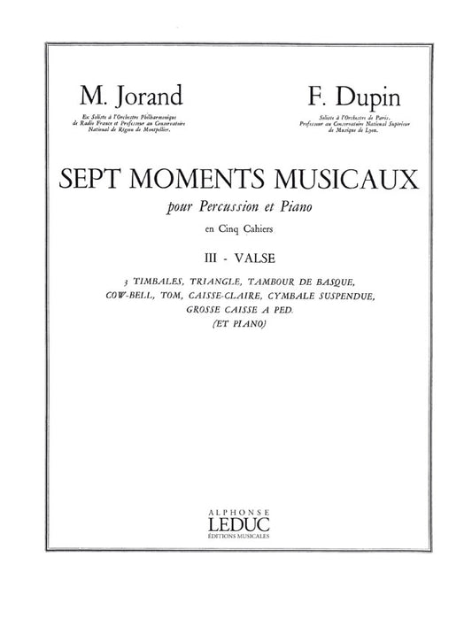 7 Moments Musicaux Volume 3 - Valse