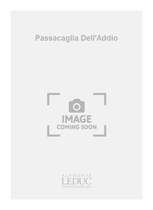 Passacaglia Dell'Addio